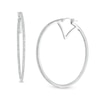 Thumbnail Image 1 of Vera Wang Love Collection 5/8 CT. T.W. Diamond Inside-Out Hoop Earrings in 10K White Gold