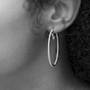 Thumbnail Image 2 of Vera Wang Love Collection 5/8 CT. T.W. Diamond Inside-Out Hoop Earrings in 10K White Gold