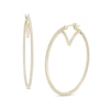 Thumbnail Image 0 of Vera Wang Love Collection 5/8 CT. T.W. Diamond Inside-Out Hoop Earrings in 10K Gold