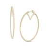 Thumbnail Image 1 of Vera Wang Love Collection 5/8 CT. T.W. Diamond Inside-Out Hoop Earrings in 10K Gold