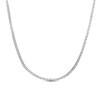 Thumbnail Image 1 of Lab-Created White Sapphire Tennis Necklace in Sterling Silver - 24"