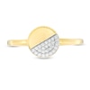 1/15 CT. T.W. Diamond Half Circle Ring in 10K Gold