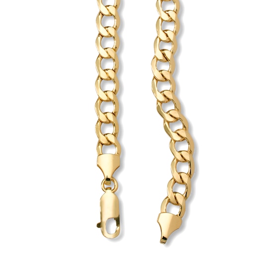 14K Hollow Gold Curb Chain - 26"