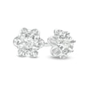 1/15 CT. T.W. Diamond Flower Stud Earrings in Sterling Silver (J/I3)