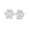 Thumbnail Image 0 of 1/15 CT. T.W. Diamond Flower Stud Earrings in Sterling Silver (J/I3)