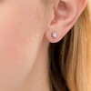 1/15 CT. T.W. Diamond Flower Stud Earrings in Sterling Silver (J/I3)