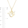 Thumbnail Image 3 of 1/20 CT. T.W. Diamond Om Symbol with Ganesha Pendant in 10K Gold