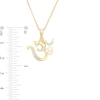 Thumbnail Image 2 of 1/20 CT. T.W. Diamond Om Symbol with Ganesha Pendant in 10K Gold