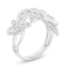 Thumbnail Image 2 of 1/5 CT. T.W. Diamond Vintage-Style Filigree Ring in Sterling Silver