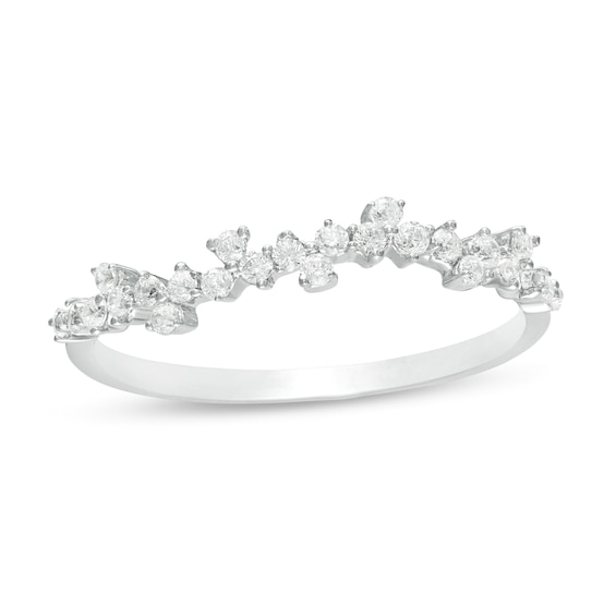 1/4 CT. T.w. Diamond Scatter Anniversary Band in 10K White Gold