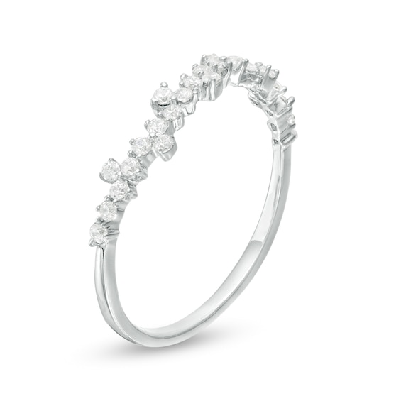 1/4 CT. T.w. Diamond Scatter Anniversary Band in 10K White Gold