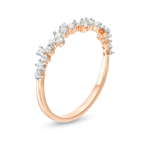 1/4 CT. T.w. Diamond Scatter Anniversary Band in 10K Rose Gold