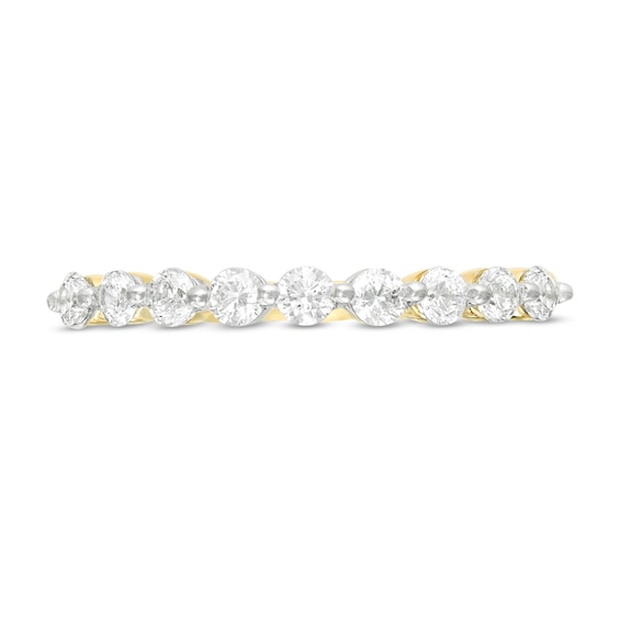 3/8 CT. T.w. Diamond Nine Stone Anniversary Band in 10K Gold