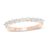 Thumbnail Image 0 of 3/8 CT. T.W. Diamond Nine Stone Anniversary Band in 10K Rose Gold