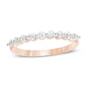 Thumbnail Image 1 of 3/8 CT. T.W. Diamond Nine Stone Anniversary Band in 10K Rose Gold