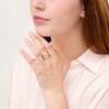 Thumbnail Image 2 of 1/2 CT. T.W. Diamond Layered Criss-Cross Ring in 10K Gold