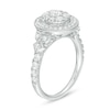 Thumbnail Image 3 of 1 CT. T.W. Oval Composite Diamond Vintage-Style Engagement Ring in 10K White Gold