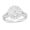 Thumbnail Image 1 of 1-1/2 CT. T.W. Diamond Double Frame Engagement Ring in 14K White Gold