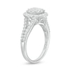 Thumbnail Image 3 of 1-1/2 CT. T.W. Diamond Double Frame Engagement Ring in 14K White Gold