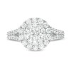Thumbnail Image 4 of 1-1/2 CT. T.W. Diamond Double Frame Engagement Ring in 14K White Gold