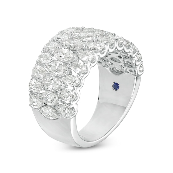 Vera Wang Love Collection 3 CT. T.w. Certified Diamond Multi-Row Band in 14K White Gold (I/Si2)