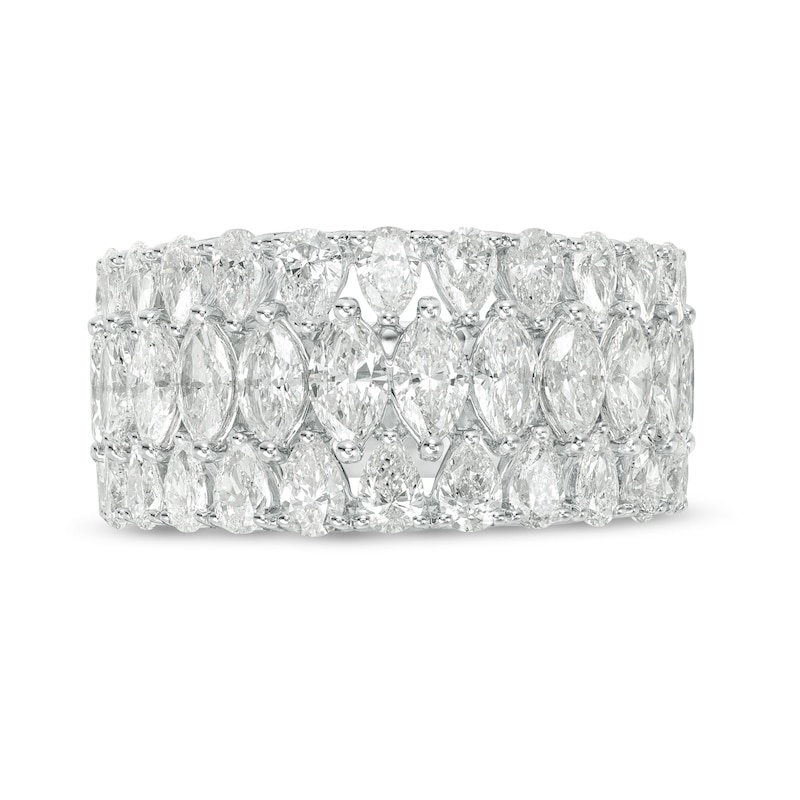 Vera Wang Love Collection 3 CT. T.W. Certified Diamond Multi-Row Band in 14K White Gold (I/SI2)