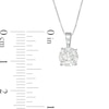 Thumbnail Image 2 of 1 CT. Diamond Solitaire Pendant in 14K White Gold (J/I3)