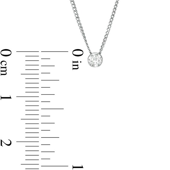 CT. Diamond Solitaire Pendant in 14K White Gold
