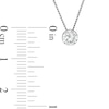 Thumbnail Image 2 of 3/8 CT. Diamond Solitaire Pendant in 14K White Gold