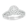 Thumbnail Image 1 of 1/2 CT. T.W. Diamond Double Frame Art Deco Bridal Set in 10K White Gold