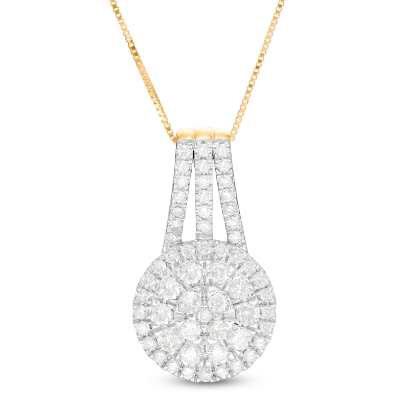 Main Image 1 of 1 CT. T.W. Multi-Diamond Pendant in 10K Gold