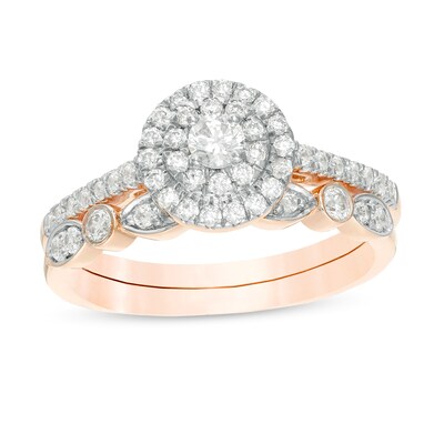 18k rose gold lovely flower like ring in rose rold Art deco 18 ct vintage and romantic ring