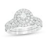 Thumbnail Image 1 of 1 CT. T.W. Diamond Double Frame Art Deco Bridal Set in 10K White Gold