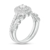 Thumbnail Image 3 of 1 CT. T.W. Diamond Double Frame Art Deco Bridal Set in 10K White Gold