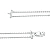 Thumbnail Image 2 of 1/4 CT. T.W. Pear-Shaped Diamond Station Double Strand Bracelet in 10K White Gold - 7.25"