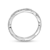 Stackable Expressions™ 1/4 CT. T.W. Diamond Twist Band in Sterling Silver