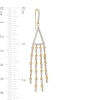 Thumbnail Image 2 of 5/8 CT. T.W. Diamond Triangle Chandelier Drop Earrings in 10K Gold