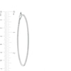 Thumbnail Image 3 of 1-1/2 CT. T.W. Diamond Inside-Out 66.0mm Hoop Earrings in 10K White Gold