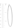 Thumbnail Image 3 of 2 CT. T.W. Diamond Inside-Out 74.5mm Hoop Earrings in 10K White Gold