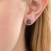 Thumbnail Image 2 of 1/20 CT. T.W. Enhanced Black and White Diamond Bone and Paw Mismatch Stud Earrings in Sterling Silver with Black Rhodium