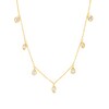 Thumbnail Image 1 of 1/2 CT. T.W. Multi-Shaped Diamond Bezel-Set Station Necklace in 10K Gold