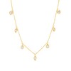 Thumbnail Image 0 of 1/2 CT. T.W. Multi-Shaped Diamond Bezel-Set Station Necklace in 10K Gold