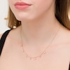 Thumbnail Image 2 of 1/2 CT. T.W. Multi-Shaped Diamond Bezel-Set Station Necklace in 10K Gold