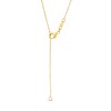 Thumbnail Image 3 of 1/2 CT. T.W. Multi-Shaped Diamond Bezel-Set Station Necklace in 10K Gold