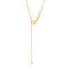 Thumbnail Image 2 of 1/2 CT. T.W. Multi-Shaped Diamond Bezel-Set Station Necklace in 10K Gold