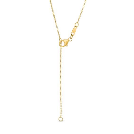 1/2 CT. T.w. Multi-Shaped Diamond Bezel-Set Station Necklace in 10K Gold