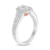 Thumbnail Image 2 of Love’s Destiny by Zales 1-1/5 CT. T.W. Certified Diamond Octagonal Frame Engagement Ring in 14K Two-Toned Gold (I/SI2)