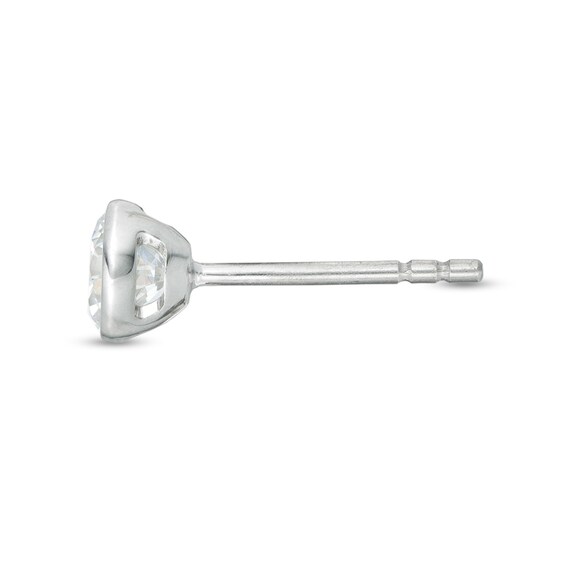 3/8 CT. T.w. Diamond Solitaire Stud Earrings in 14K White Gold