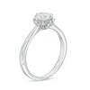 Thumbnail Image 3 of Celebration Ideal 1 CT. T.W. Certified Diamond Frame Engagement Ring in 14K White Gold (I/I1)