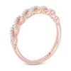 Thumbnail Image 2 of 1/6 CT. T.W. Diamond Cascading Anniversary Band in 10K Rose Gold (1 Line)